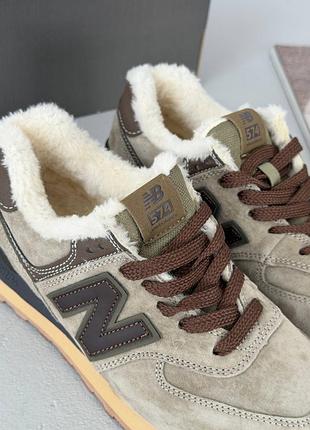 New balance 574 brown fur 10