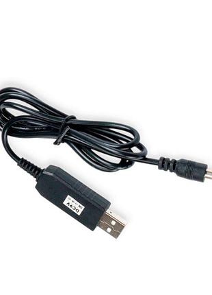 Кабель для перетворення напруги з 5v на 9v 0.5а 5.5 х 2.1 мм dc для роутера