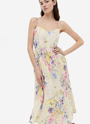 H&m сукня з міксу льону р.l 3