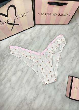 Хлопковые трусики-танга с логотипом. pink. victoria’s secret. оригинал 🇺🇸