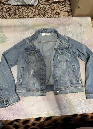 Джинсова куртка zara denim