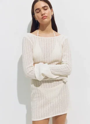 H&m пляжна сукня туніка з відкритою спиною приблизно м