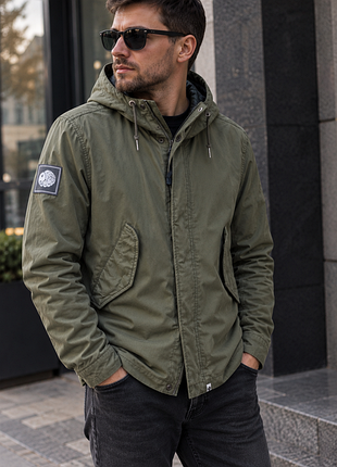 Чоловіча легка куртка вітровка pretty green хакі s / size 3