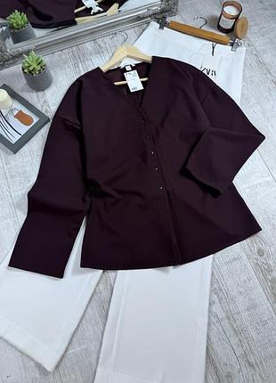 Блуза из плотной ткани от h&amp;m