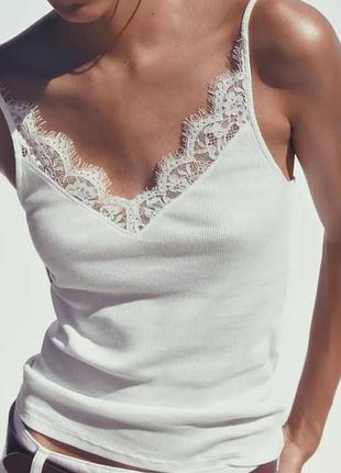 Майки з мереживом zara 3