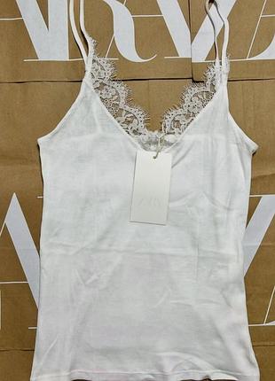 Майки з мереживом zara 5