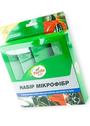 Салфетка микрофибра профессиональная для наружной полировки (30х40) turtle wax (набор 4шт)