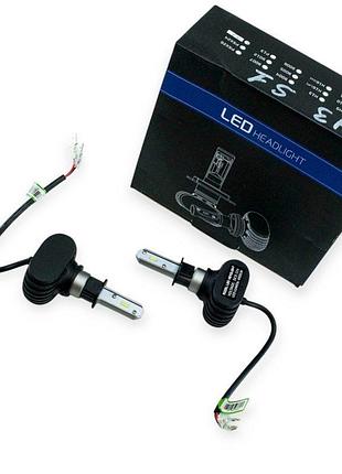 Автолампа led h3 12v-24v s1 6500k 4000l 36w 360° радиатор optimal-l