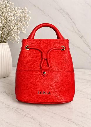 Шкіряна сумка furla, натуральна шкіра