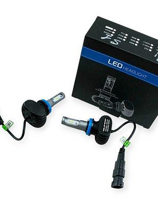 Автолампа led h8, h9, h11, h16 12v-24v s1 6500k 4000l 36w 360° радиатор optimal-l