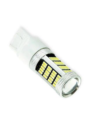 Автолампа світлодіодна бц 12-21 5 white 92 smd 4014 лінза драйвер 900lm megalight