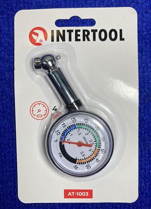 Манометр пластиковый шинный 4атм блистер at-1003 intertool