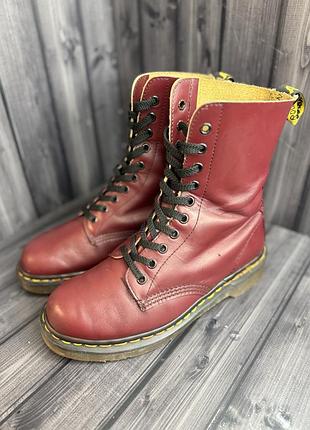 Черевики dr. martens 1490 cherry red smooth/р.39.5