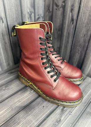 Черевики dr. martens 1490 cherry red smooth/р.39.5 2
