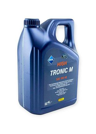 Олива моторна aral 5w-40 high tronic м (mercedes-benz) 4л