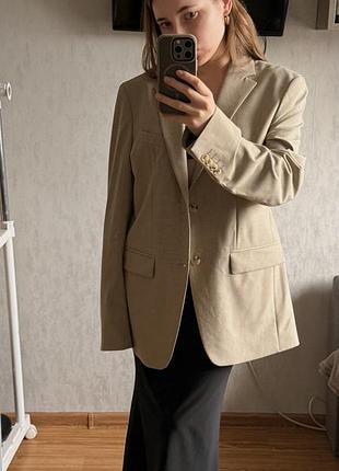 Жіночий бежевий піджак zara oversized