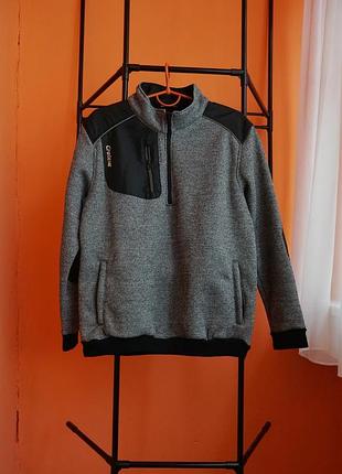 Cratex l| серый флисовый свитер на молнии
cratex quarter-zip grey l