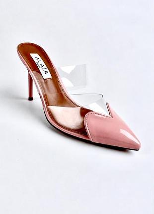 Туфли женские alaia cœur pvc leather mules 40 - 25 см