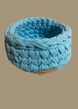 Маленька корзинка для будь-чого, ручна робота, handmade, вʼязана гачком