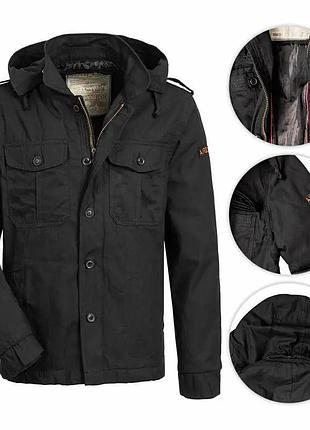 Куртка мужская surplus airborne jacket schwarz черная xxxl