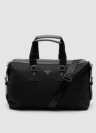 💎 prada re-nylon and saffiano leather duffle bag 46 х 27 х 18 см