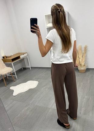 Брюки велюровые прямые 8