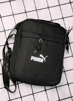 Мужская черная сумка-чёрка puma