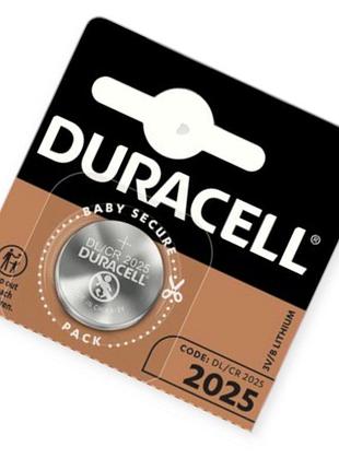 Батарейка "таблетка" літієва 3.0v cr2025 блістер duracell
