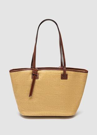 🤍 solarara bag raffia/brown 40 х 25 х 16 см