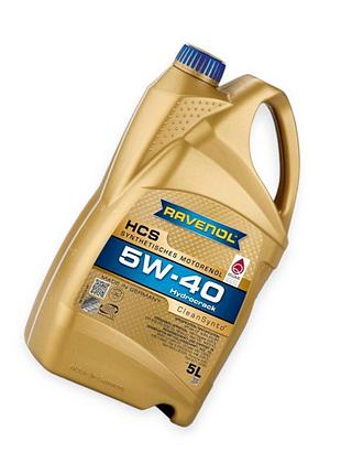 Олива моторна ravenol 5w-40 "hcs "hydrocrack" sn-cf, a3-b4 5л
