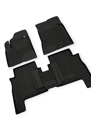 Килимки салону hyundai santa fe (2006-2010) борт 2,5 см, з перемичкою avto-gumm