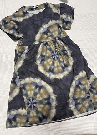 Бавовняна сукня  преміум бренд alpha studio в стилі tie-dye (оригінал, італія)