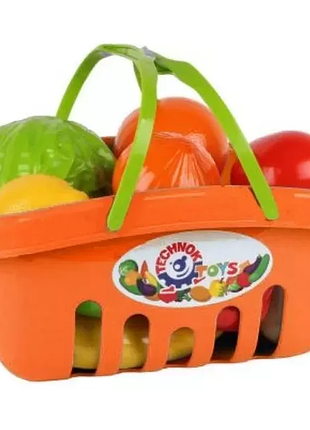 Ігровий набір продуктів 5354txk в кошику помаранчевий