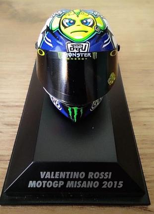 Коллекционная модель шлема valentino rossi agv motogp misano 2015