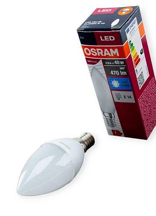 Лампа светодиодная 220v e14 5w 840 b40 4000к osram