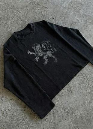 Longsleeve hysteric glamour west coast вест лонгслив чорний опиум opium