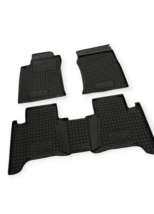 Коврики салона toyota land cruiser prado 120 (2002-2009) борт 2,5 см, с перемычкой avto-gumm