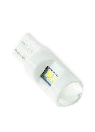 Автолампа светодиодная бц 12-5 лазер. white 6 smd 3030 с линзой керам. цоколь cyclone