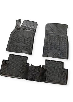 Килимки салону renault megane iii, renault fluence (2008-2015) універсал, борт 2,5 см, з перемичкою avto-gumm