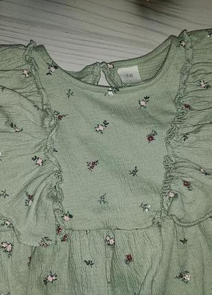 Платье платье h&amp;m в цветочный принт 4