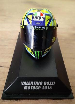 Коллекционная модель шлема valentino rossi agv motogp 2016 1/8