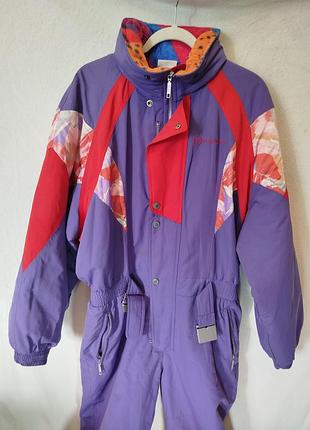 Зимний горнолыжный комбинезон в ретро стиле.sergio tacchini.