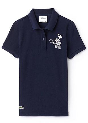 Жіноча бавовняна сорочка поло lacoste x disney