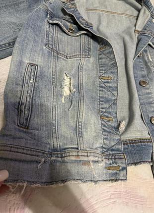 Джинсова куртка zara denim 3