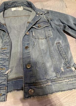Джинсова куртка zara denim 4