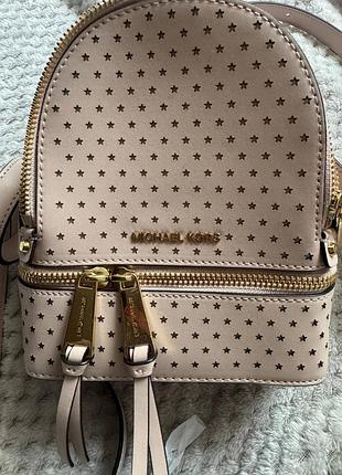 Новий оригінальний шкіряний міні-рюкзак michael kors rhea mini star perforated з сша