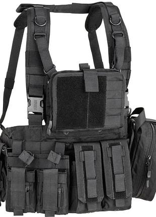 Жилет defcon 5 multirole розвантажувальний black d5-rc906 b