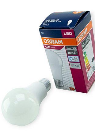 Лампа светодиодная 220v e27 10w a75 6500k ledvance osram