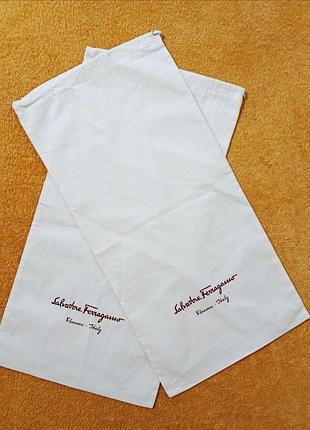 Пильник - чохол salvatore ferragamo комплект з натуральної бавовни, розмір 41 × 21 см