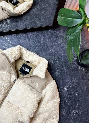 🤎 пуховик шерпа плюш the north face 🤎
